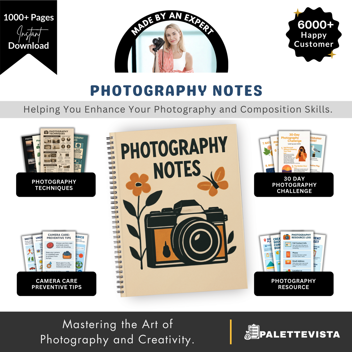 1000+ Photography Techniques Notes