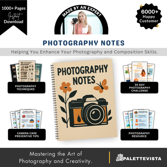 1000+ Photography Techniques Notes