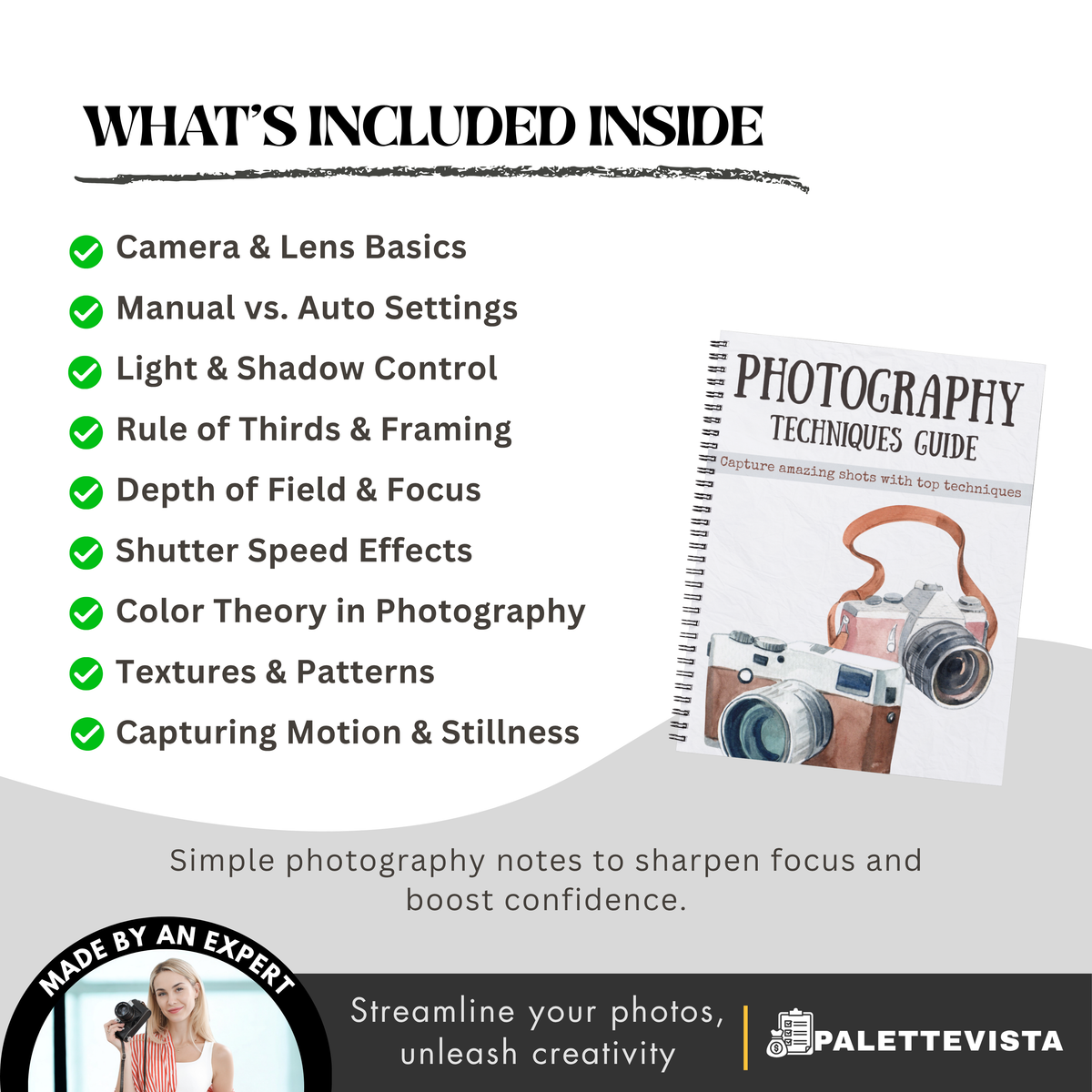 1000+ Photography Techniques Notes