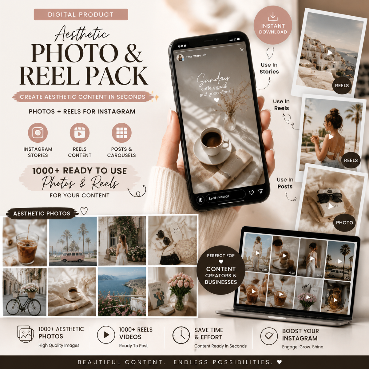 Aesthetic Photo & Reel Pack