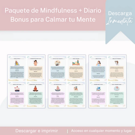 Atención plena: Calmar la mente + Diario