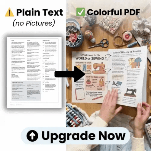 Upgrade to colorful Sewing Guide