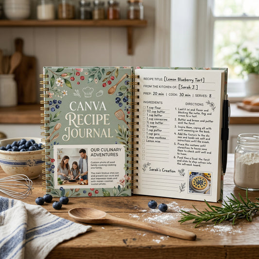 Canva Recipe Journal
