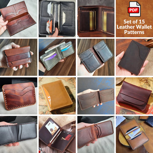 Leather Wallet Pattern Bundle