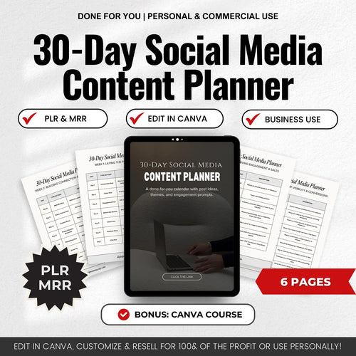 30-Day Social Media Content Planner